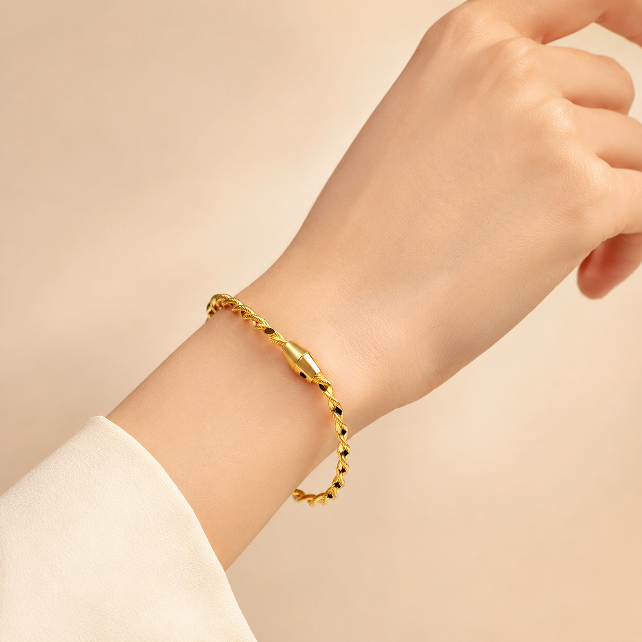 Halat Mıknatıslı Burma Bileklik